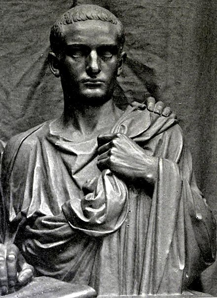 Eugene Guillaume - the Gracchi (cropped) Gaius.jpg