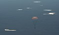 Die Landekapsel am Fallschirm am 3. Juni 2018