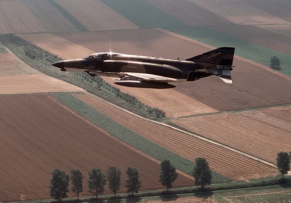 F-4E Phantom II 74-1639 of the 480th TFS over West Germany, 1982.