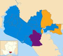 Fareham UK local election 2016 map.svg