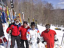 Legends of Freestyle Skiing 30th Anniversary March 8, 2001. Left to right: Paul O'Neill, Floyd Wilkie, Wayne Wong, George Askevold. Fathers of freestyle.jpg