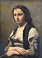 „Moteris su perlu“ (1868-70, Luvras, Paryžius)