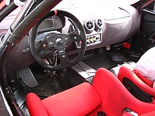 The cockpit of a F430 Challenge carries only basic racing necessities. Ferrari F430 Challenge Interior.JPG