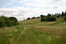 Landweg nabij Fern Hill (rechtsboven)