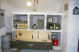 Place de préparation des munitions d'un canon de 10,5