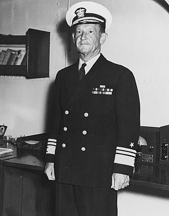 Frank Jack Fletcher, commander of U.S. Task Force 17