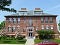 Franklin School residences, a residential complex that functioned as the Franklin School from 1899 to 2003. Located at 68 Central Avenue Medford, Massachusetts 02155-4036. East side of building shown.