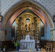 Retable de la chapelle du Rosaire 1640.