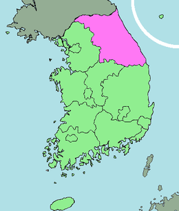 Lokasi Gangwon
