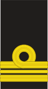 Insignia de Capitán de corbeta de la Marina de Brasil. 