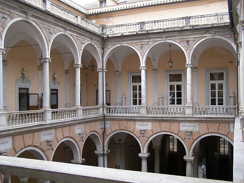 File:Genova Palazzo Doria Tursi dziedziniec.jpg