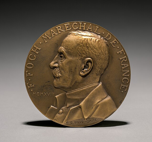 File:Georges-Henri Prud'homme (French, 1873-1947) - Foch Medal (obverse) - 1923.432.a - Cleveland Museum of Art.jpg