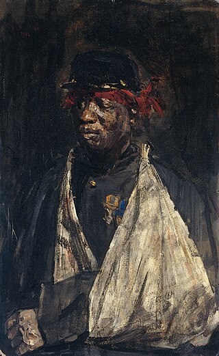 <i>Portrait of a Wounded KNIL Soldier</i> Painting by Isaac Israëls