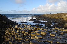 The cover was shot at the Giant's Causeway, Northern Ireland