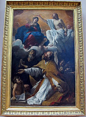 Le Couronnement de la Vierge avec saint Augustin et saint Guillaume d'Aquitaine