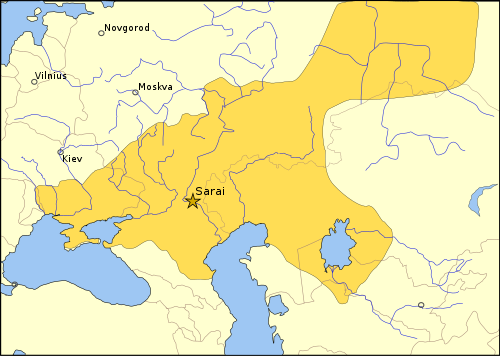 Territories of Golden Horde as of 1389