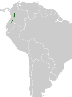 Distribución geográfica del tororoí bicolor.