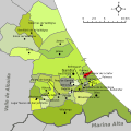 Розташування муніципалітету Гуардамар-де-ла-Сафор у комарці Сафор