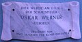 Gedenktafel für Oskar Werner in der Marchettigasse (Wien-Mariahilf)
