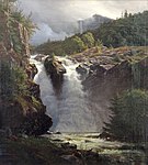 Louis Gurlitt: Norskt vattenfall, 1835.