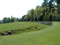 View of the Chirk Castle ha-ha in Denbighshire.