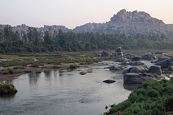 Tungabhadra River in Hampi