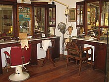 Alter Frisörsalon aus Berne im Handwerksmuseum Ovelgönne