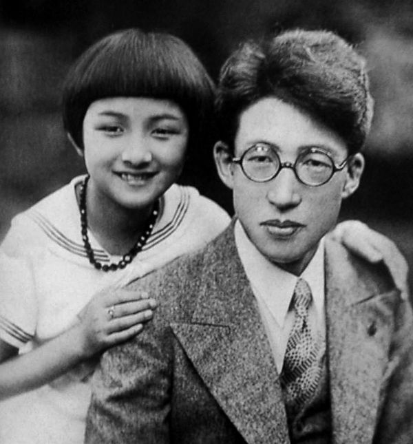 Takamine and singer Taro Shoji in 1934