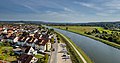 * Nomination Aerial view of the bridge over the Main-Danube Canal in Hirschaid. View direction south towards Nuremberg. --Ermell 07:30, 4 October 2021 (UTC) * Promotion  Support Good quality. --George Chernilevsky 08:16, 4 October 2021 (UTC)