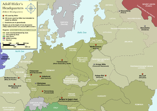 <i>Führer</i> Headquarters Administrative centers used by Nazi leaders throughout World War II