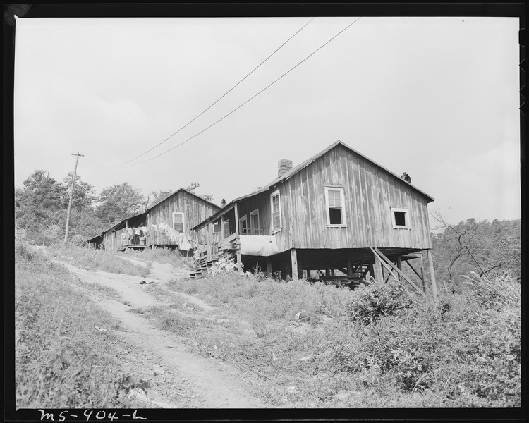 File:Homes of Negro miners in company housing project. Adams, Rowe & Norman Inc., Porter Mine, Adamsville, Jefferson... - NARA - 540602.tif