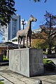 Horse statue at the Yasukuni Shrine in Chiyoda City, Tokyo.