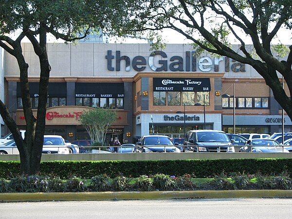 The exterior of the Galleria facing Westheimer Road