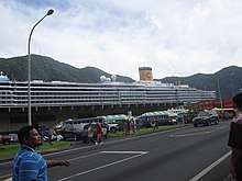 Cruise ship Costa Deliziosa at Fagatogo Wharf.