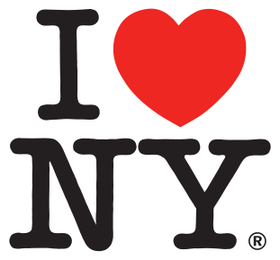 Le logo "J'aime New York" de la ville de New York