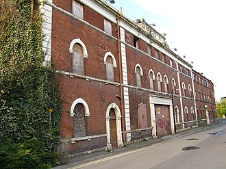 This was the Guest & Chrimes valve works. Replaced by an office block by the River Don, this tall red brick building with arched windows stood before 2010, built in the nineteenth or early 20th century. Industrial revolution grandeur (geograph 2252776).jpg