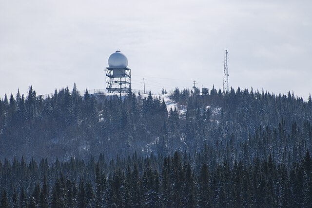 Independent secondary surveillance radar (ISSR), designation YMT, north of Chibougamau, Quebec, Canada