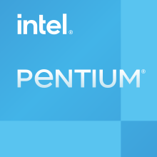 The latest standard badge design used by Intel to promote the Pentium brand. Intel Pentium 2020 logo.svg