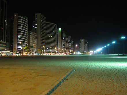 Praia de Iracema by night