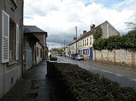 The main road in Ivry-le-Temple