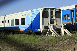 unidad tipo Talgo 4 en Argentina, estacionado en la cochera Victoria