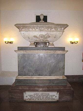 Smithson's crypt in Washington