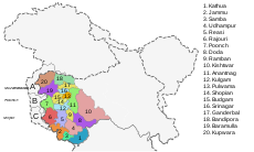Jammu & Kashmir Districts (2019).svg
