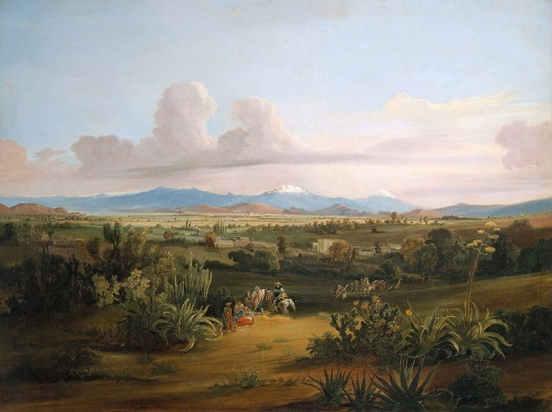 File:Johann Moritz Rugendas - View of the Valley of Mexico with Volcanoes and the Texcoco Lake.jpg