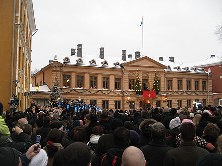 View from the Old Great Square during the declaration of Christmas Peace.