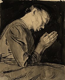 Käthe Kollwitz, Betende Frau (Femme en prière).jpg