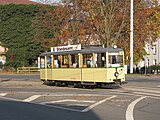 ボギー車や連接車に置き換えられた2軸車の一部は動態保存が行われている（2011年撮影）