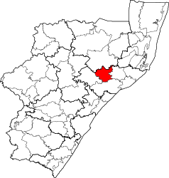 Municipalité locale de Mthonjaneni - Carte