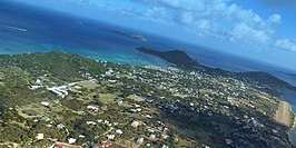 Luchtfoto van Spanish Town