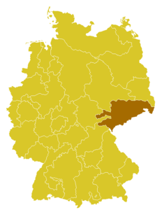 Karte Bistum Dresden-Meißen
